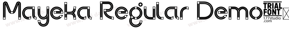 Mayeka Regular Demo字体转换